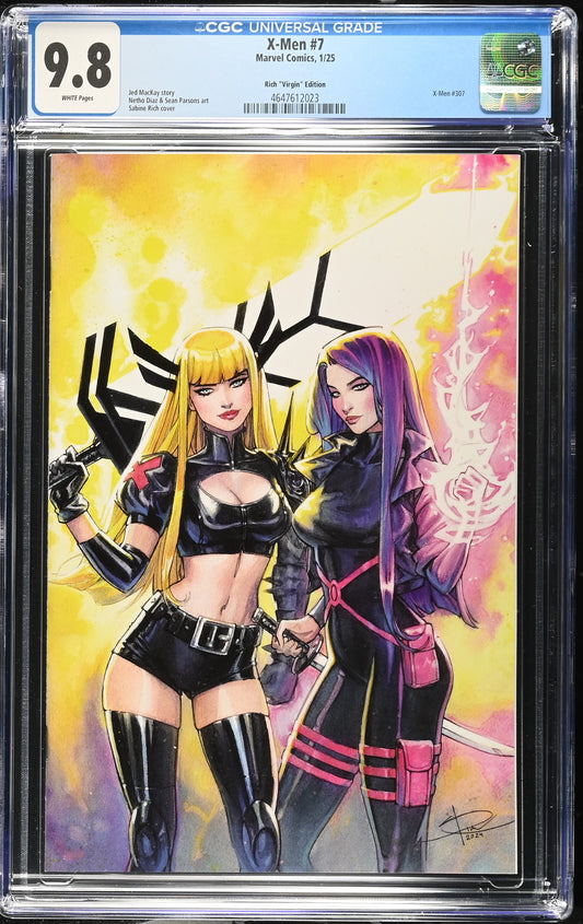 X-Men #7 Sabine Rich Psylocke Magik Virgin Variant- CGC 9.8