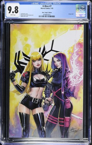 X-Men #7 - Unknown Comics Sabine Rich Psylocke / Magik Virgin Variant- CGC 9.8