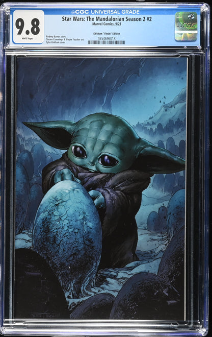 Star Wars Mandalorian #2 Vol 2 Exclusive Tyler Kirkham Virgin Variant CGC 9.8